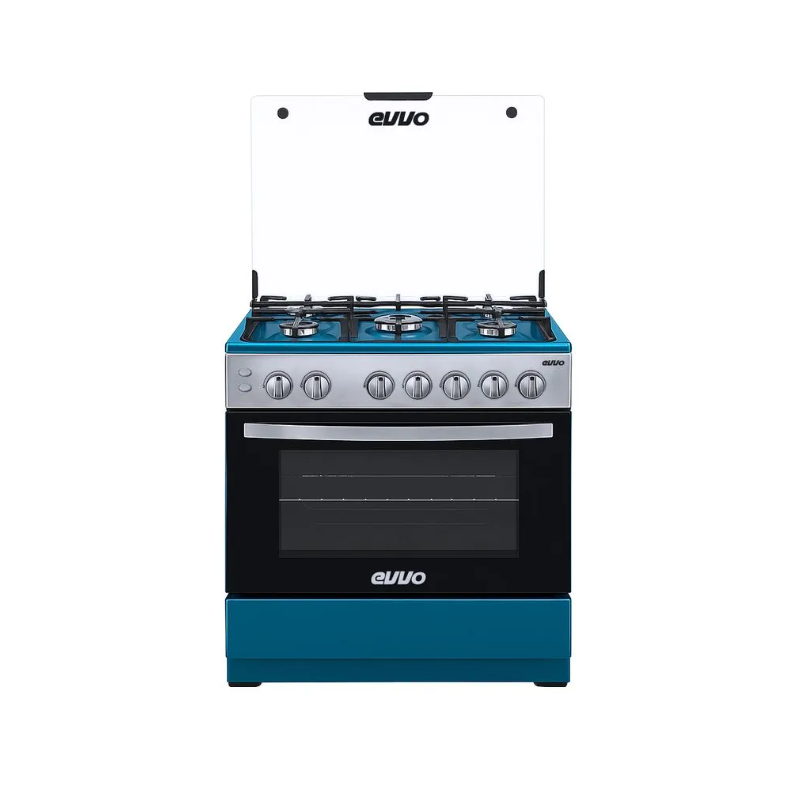 Cocina EVVO 5 Quemadores A Gas Con Horno |EV-Q05W