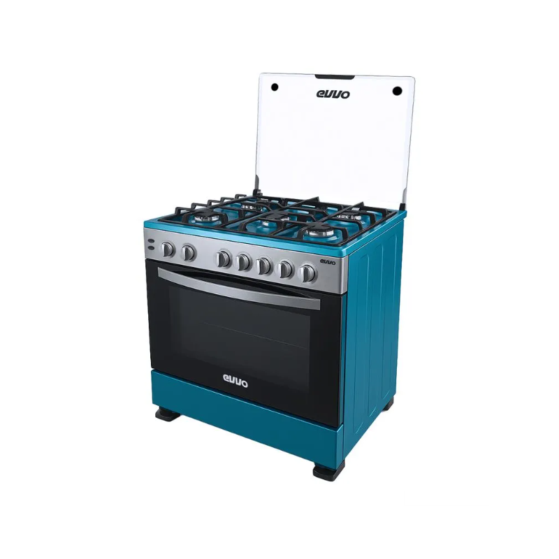 Cocina EVVO 5 Quemadores A Gas Con Horno |EV-Q05W