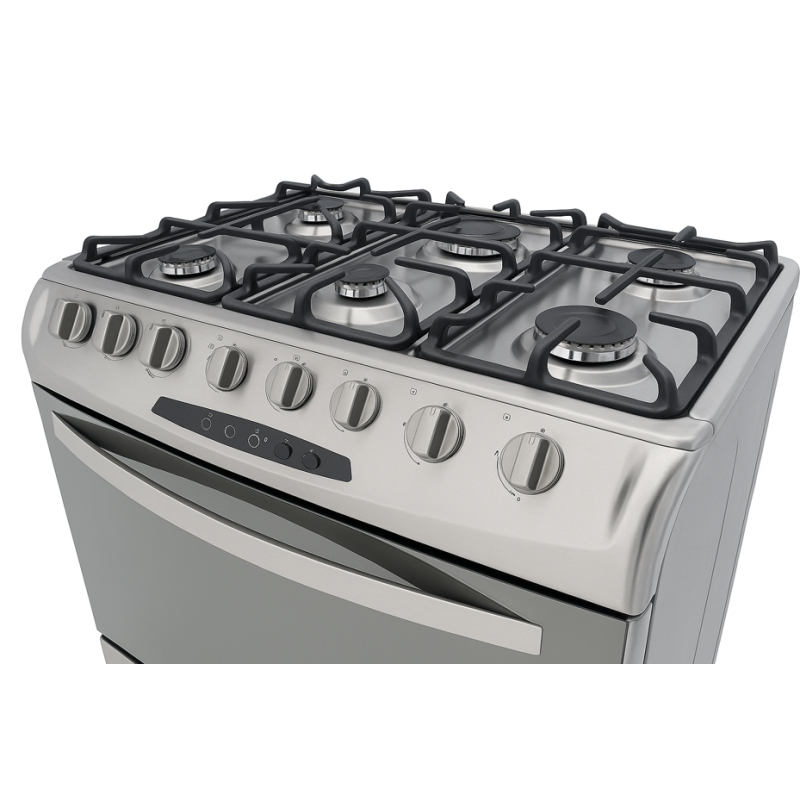 Cocina HACEB 6 Hornillas a Gas | HA-OREGANO-76-VF-GP-INOX