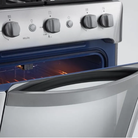 Cocina Indurama Milán Zafiro 4 Quemadores 24" Croma A Gas