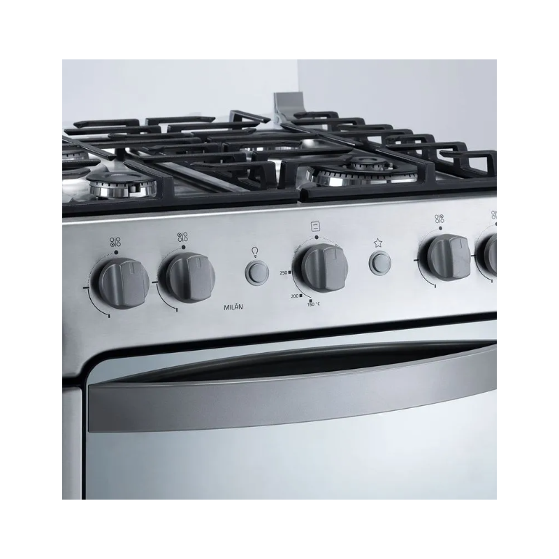 Cocina Indurama Milán Zafiro 4 Quemadores 24" Croma A Gas