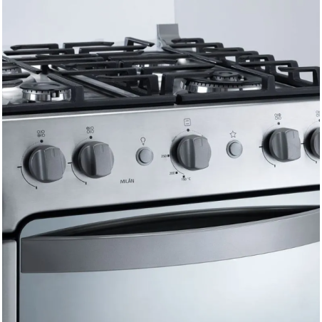 Cocina Indurama Milán Zafiro 4 Quemadores 24" Croma A Gas