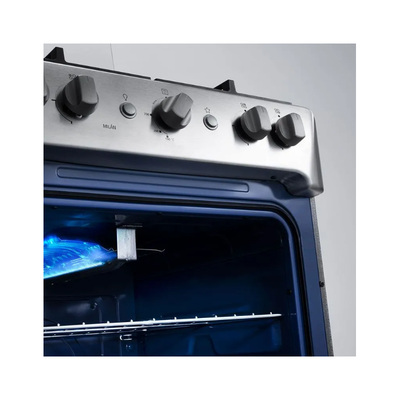 Cocina Indurama Milán Zafiro 4 Quemadores 24" Croma A Gas