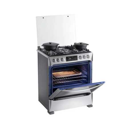 Cocina Indurama Smart Montecarlo Zafiro 5 Quemadores Croma 30" A Gas