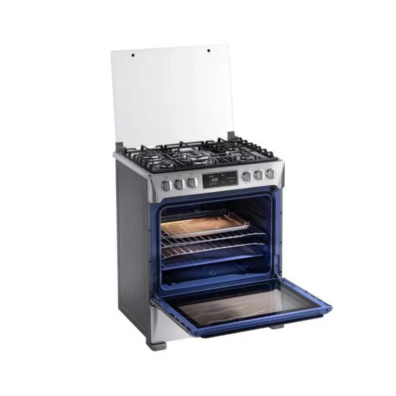 Cocina Indurama Smart Montecarlo Zafiro 5 Quemadores Croma 30" A Gas