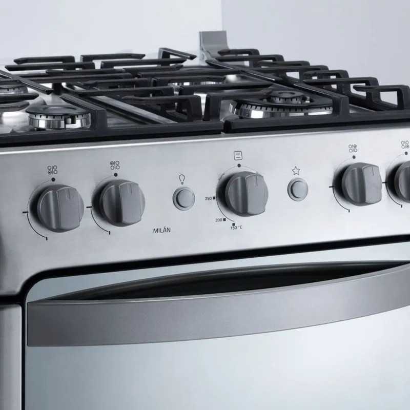 Cocina Indurama Milán Zafiro 4 Quemadores 24" Croma A Gas