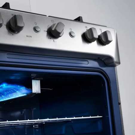 Cocina Indurama Milán Zafiro 4 Quemadores 24" Croma A Gas