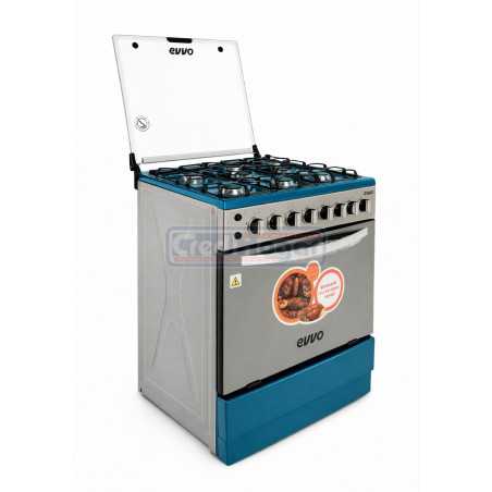Cocina EVVO 6 Quemadores A Gas Con Horno | K76-Q06W