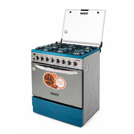 Cocina EVVO 6 Quemadores A Gas Con Horno | K76-Q06W