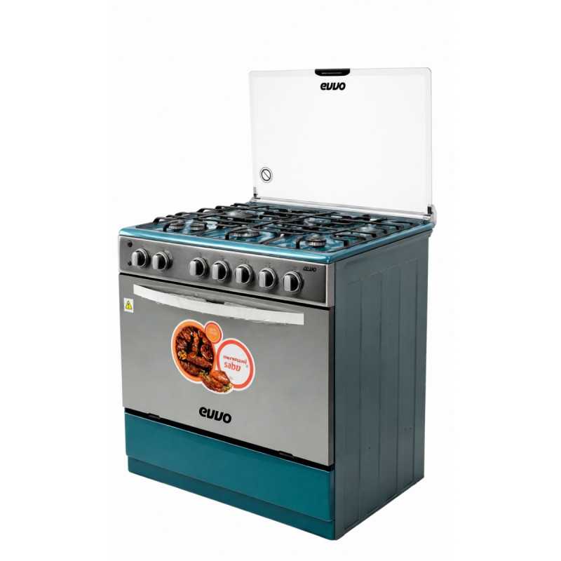 Cocina EVVO 5 Quemadores A Gas Con Horno |EV-Q05W