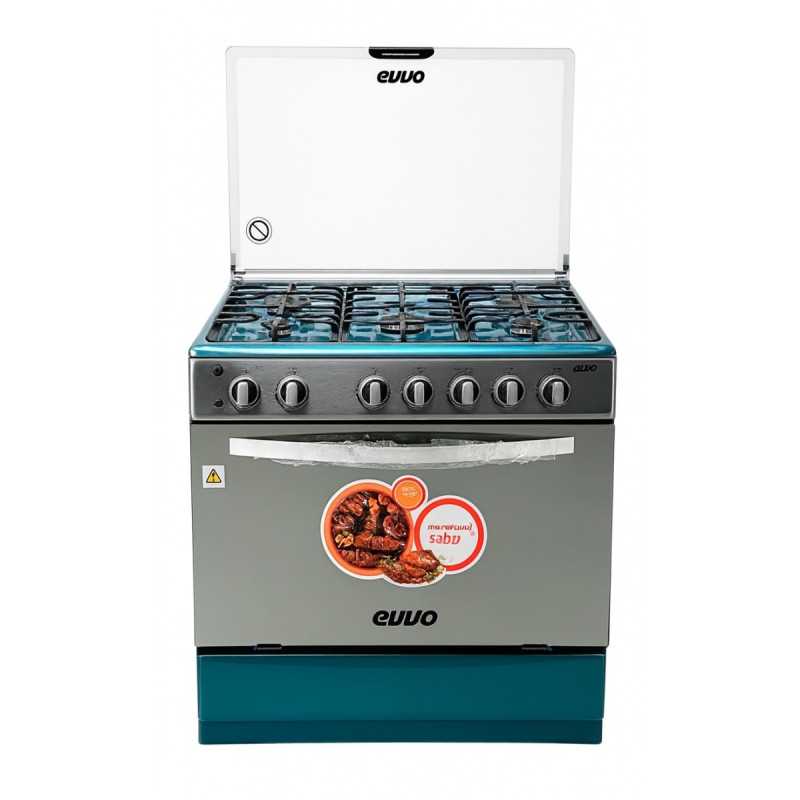 Cocina EVVO 5 Quemadores A Gas Con Horno |EV-Q05W