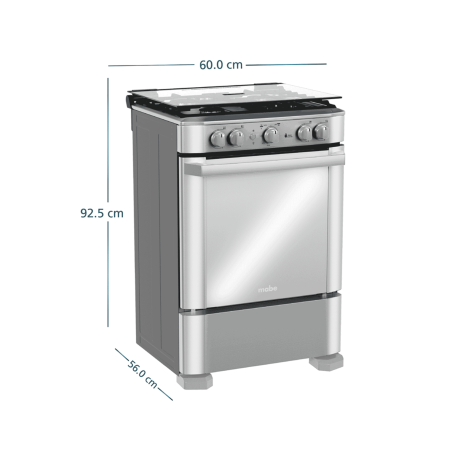 Cocina Mabe EM6060FX3 4 Quemadores 24" | CrediHogar