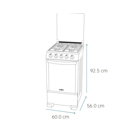 Cocina Mabe EM6060FX3 4 Quemadores 24" | CrediHogar