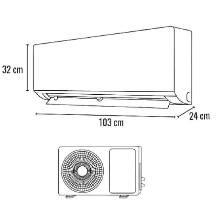 Aire acondicionado chiq 24.000 btu-CREDIHOGAR
